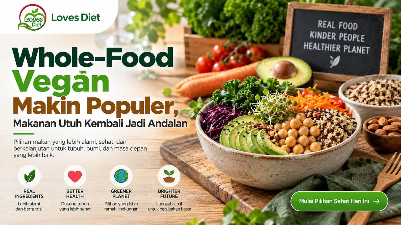 Whole-Food Vegan Makin Populer, Makanan Utuh Kembali Jadi Andalan