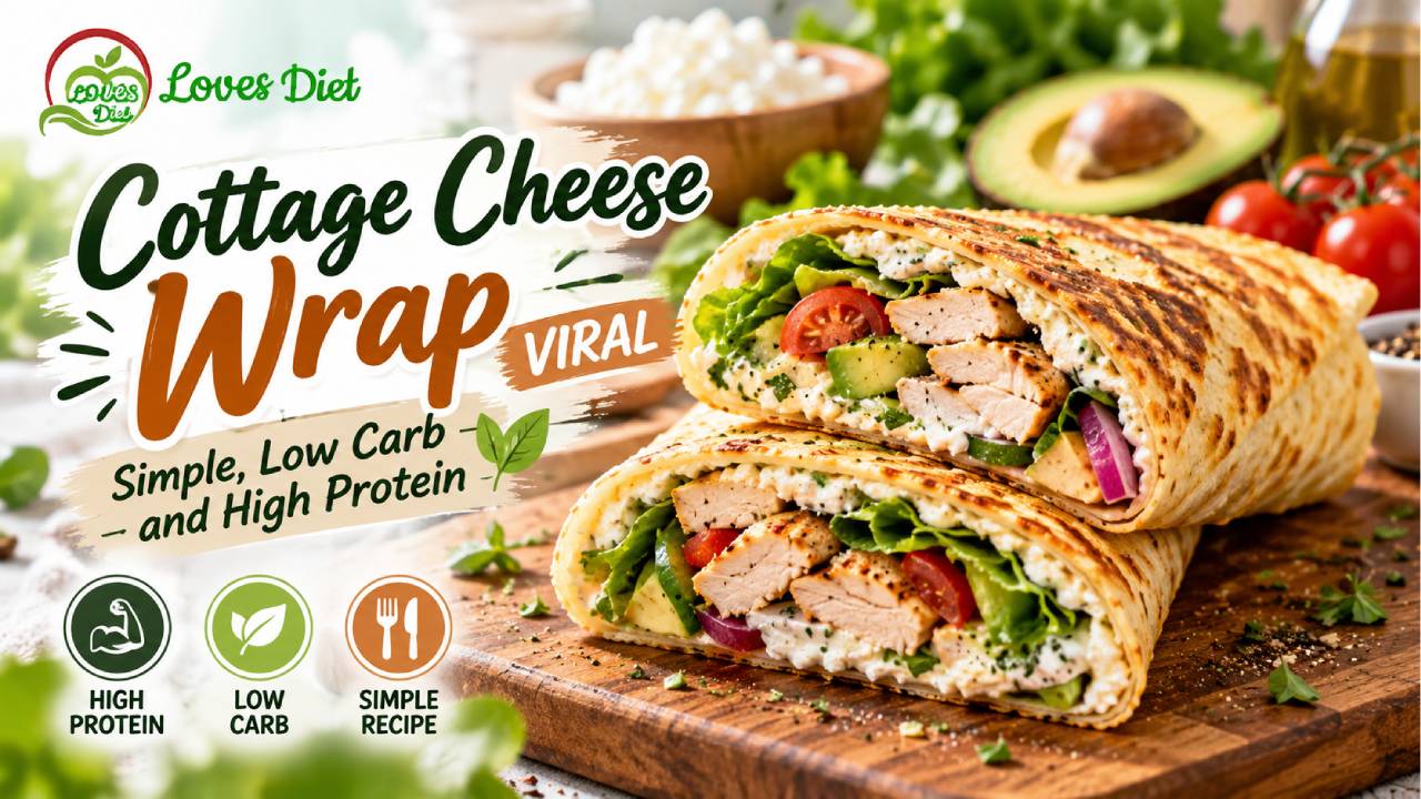 Cottage Cheese Wrap Viral, Menu Low Carb Simpel Tinggi Protein