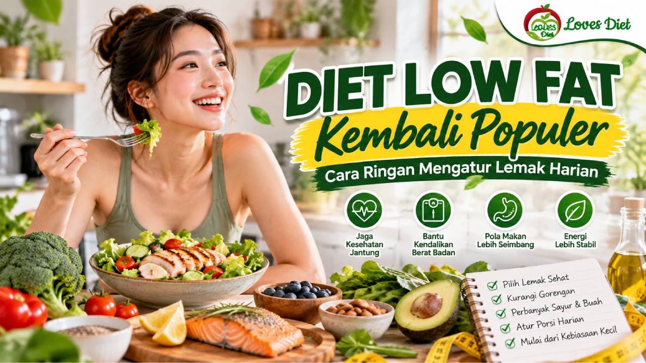 Diet Low Fat Kembali Populer, Cara Ringan Mengatur Lemak Harian