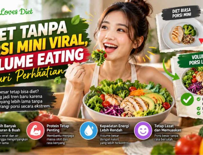 Diet Tanpa Porsi Mini Viral, Volume Eating Curi Perhatian