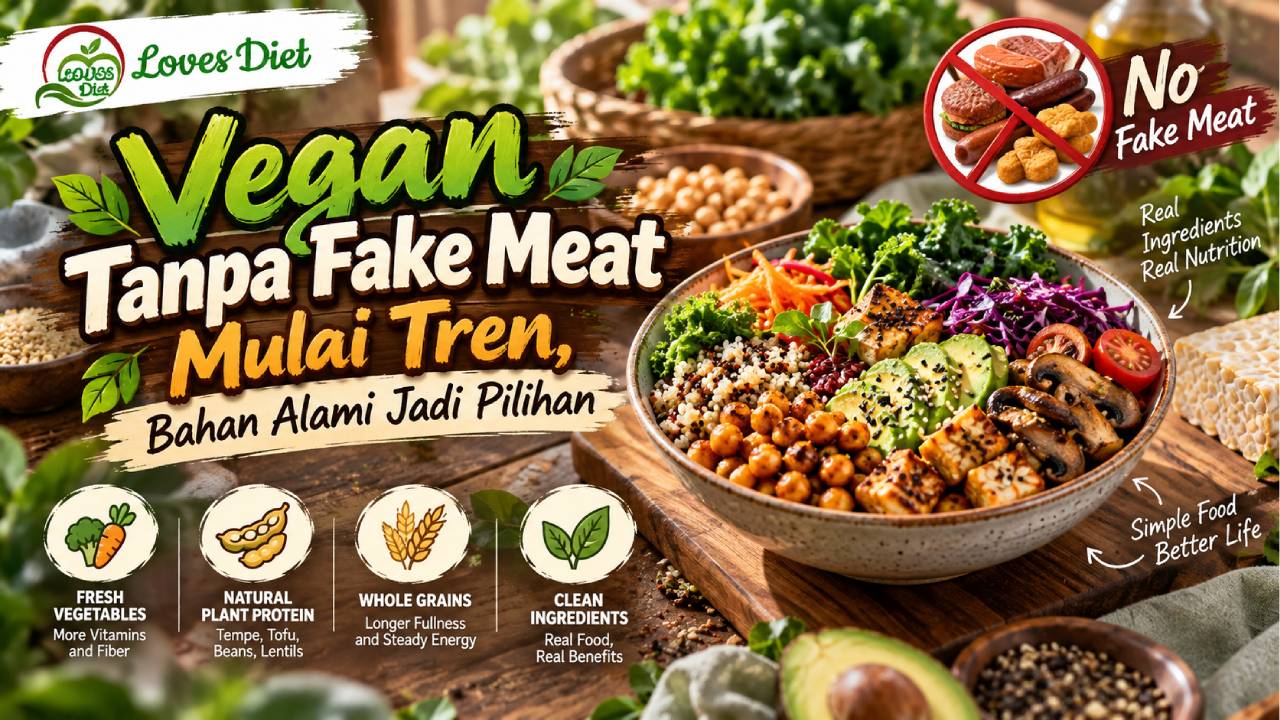 Vegan Tanpa Fake Meat Mulai Tren, Bahan Alami Jadi Pilihan